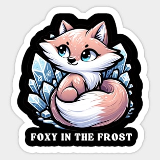 FOXY IN THE FROST Sticker